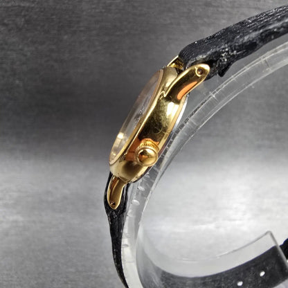 Seiko Watch Women 20mm White Dial Gold Tone Round 2Y00-0A10 New Battery Vintage2