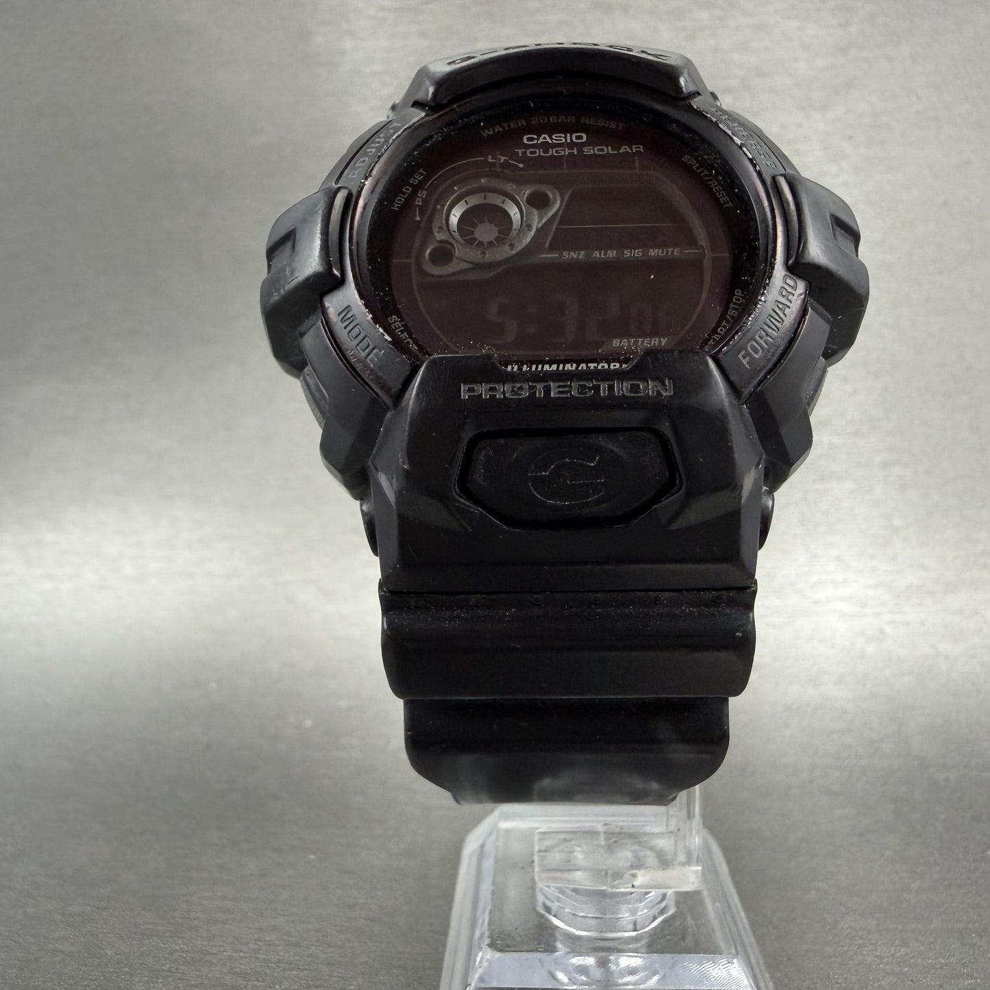 Casio GShock GR8900A Watch Men 53mm Digital Black Alarm Chronograph Solar5