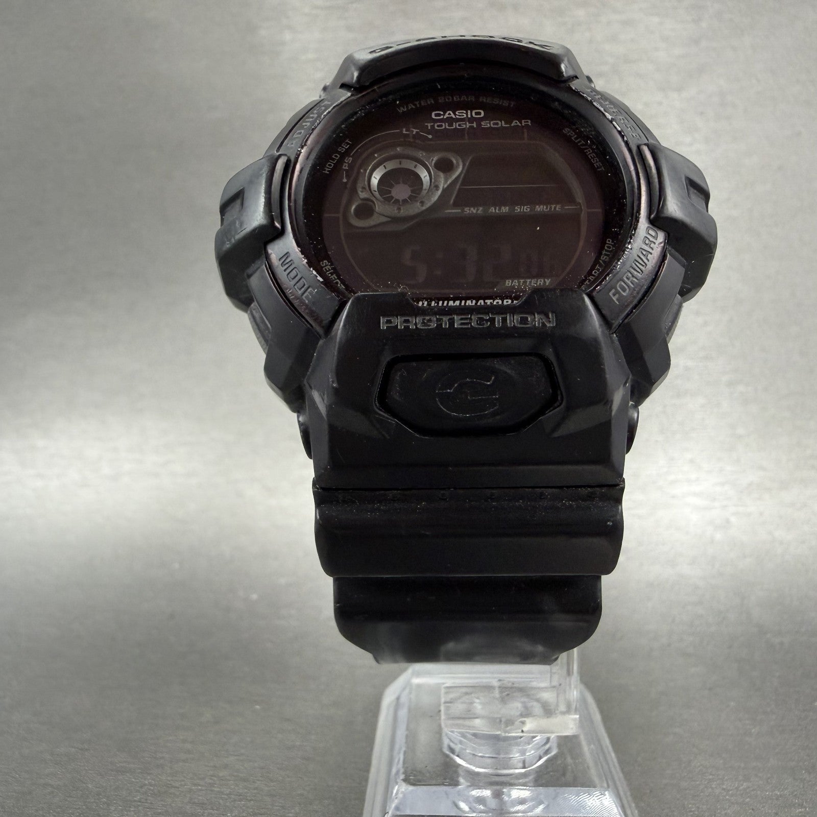 Casio GShock GR8900A Watch Men 53mm Digital Black Alarm Chronograph Solar5