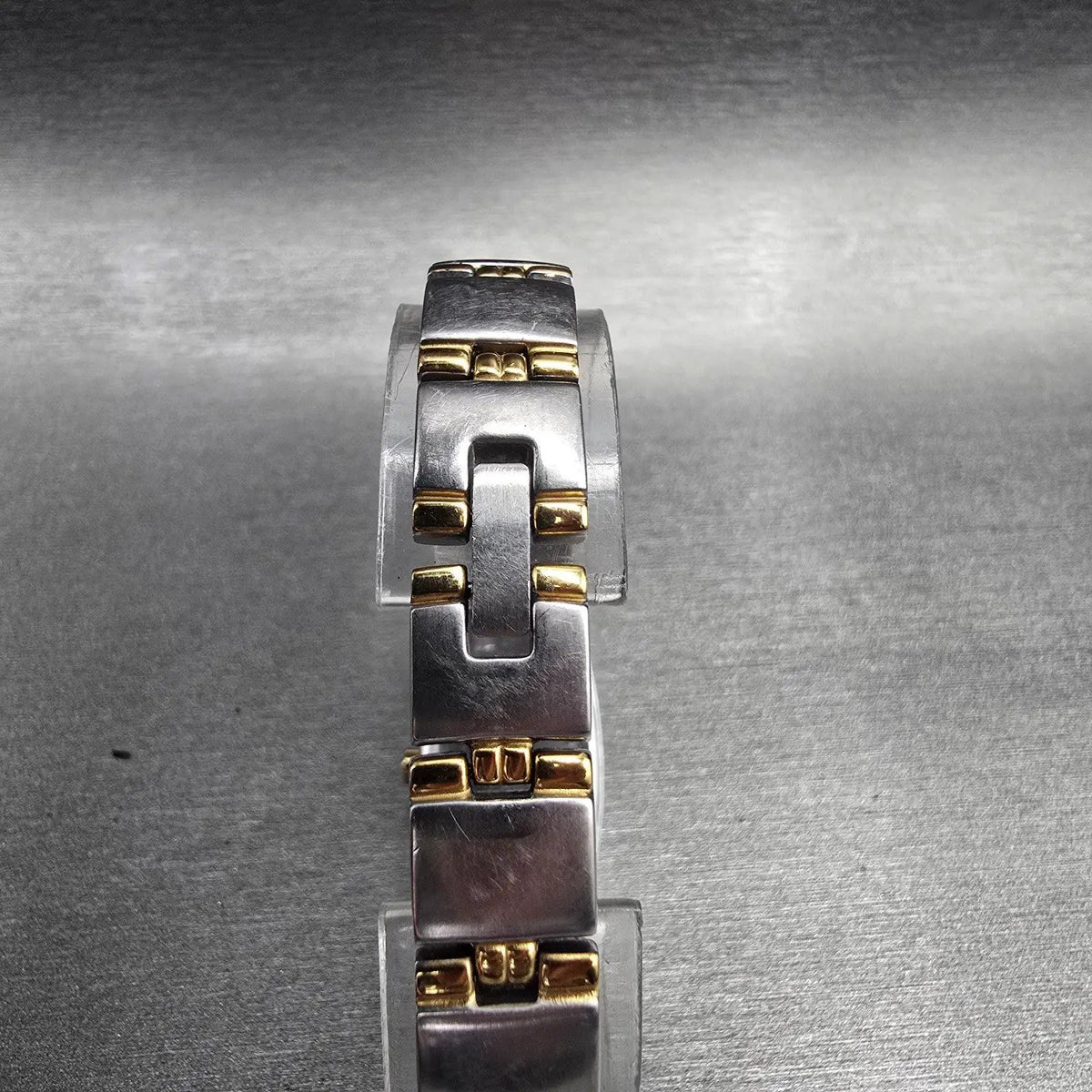 Pulsar Watch Women 18mm MOP Dial Two Tone Rectangle VC10-X016 New Battery JP7