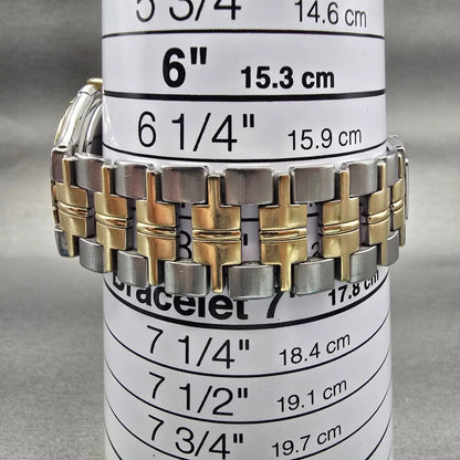 Seiko Dolce Watch Men 33mm Champagne Dial Two Tone Round 5E31-6D40 New Battery9