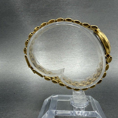 Bulova Watch Women 22mm MOP Dial Gold Tone Round 97L105 New Battery Vintage8