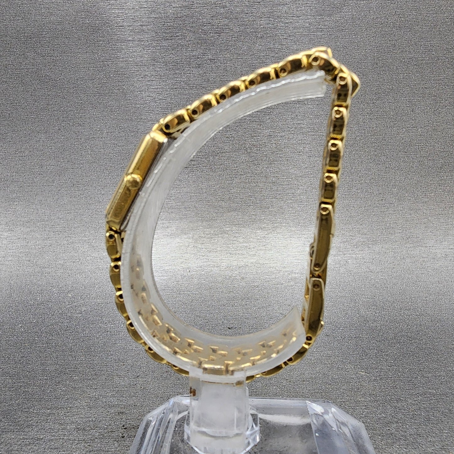 Citizen Tank Watch Women 13mm MOP Dial Gold Tone Rectangle 5421S036505 New Batt6