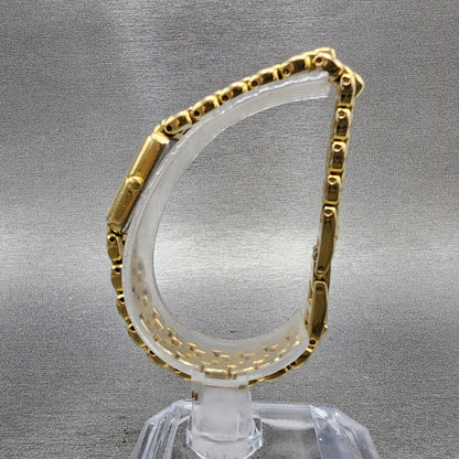 Citizen Tank Watch Women 13mm MOP Dial Gold Tone Rectangle 5421S036505 New Batt6