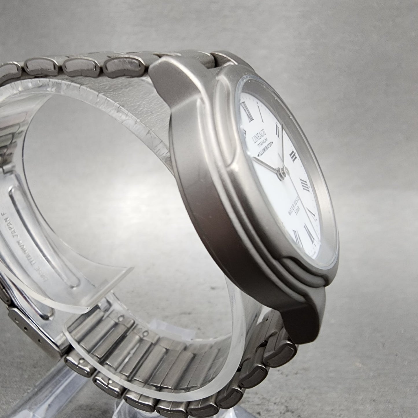 Casio Lineage Watch Men 35mm White Dial Titanium Illuminator LIN102 New Battery3