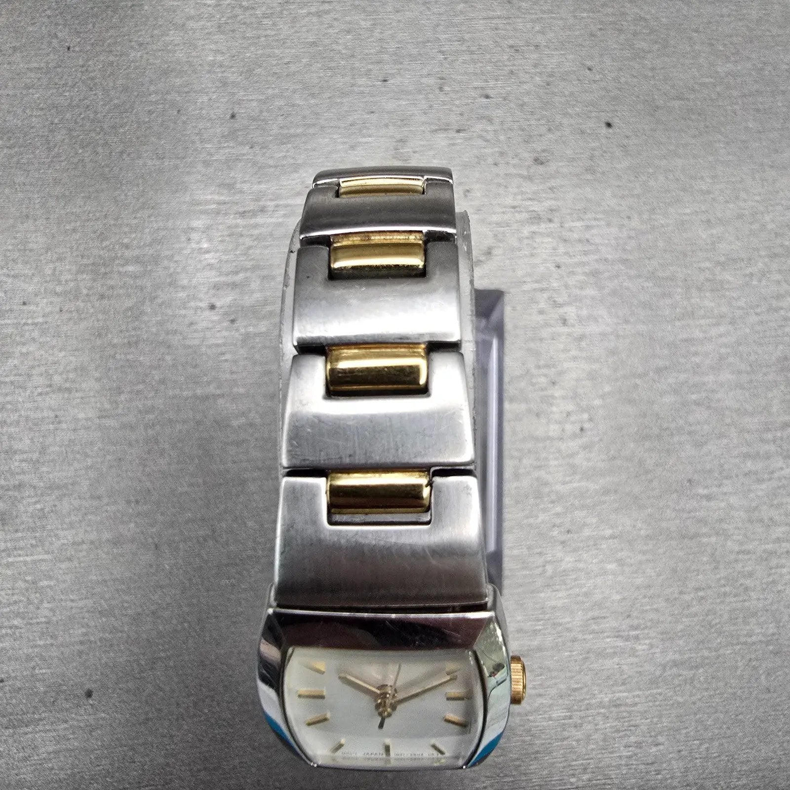 Seiko Watch Women 19mm White Dial Silver Tone Rectangle 1N01-0DA0 New Battery4