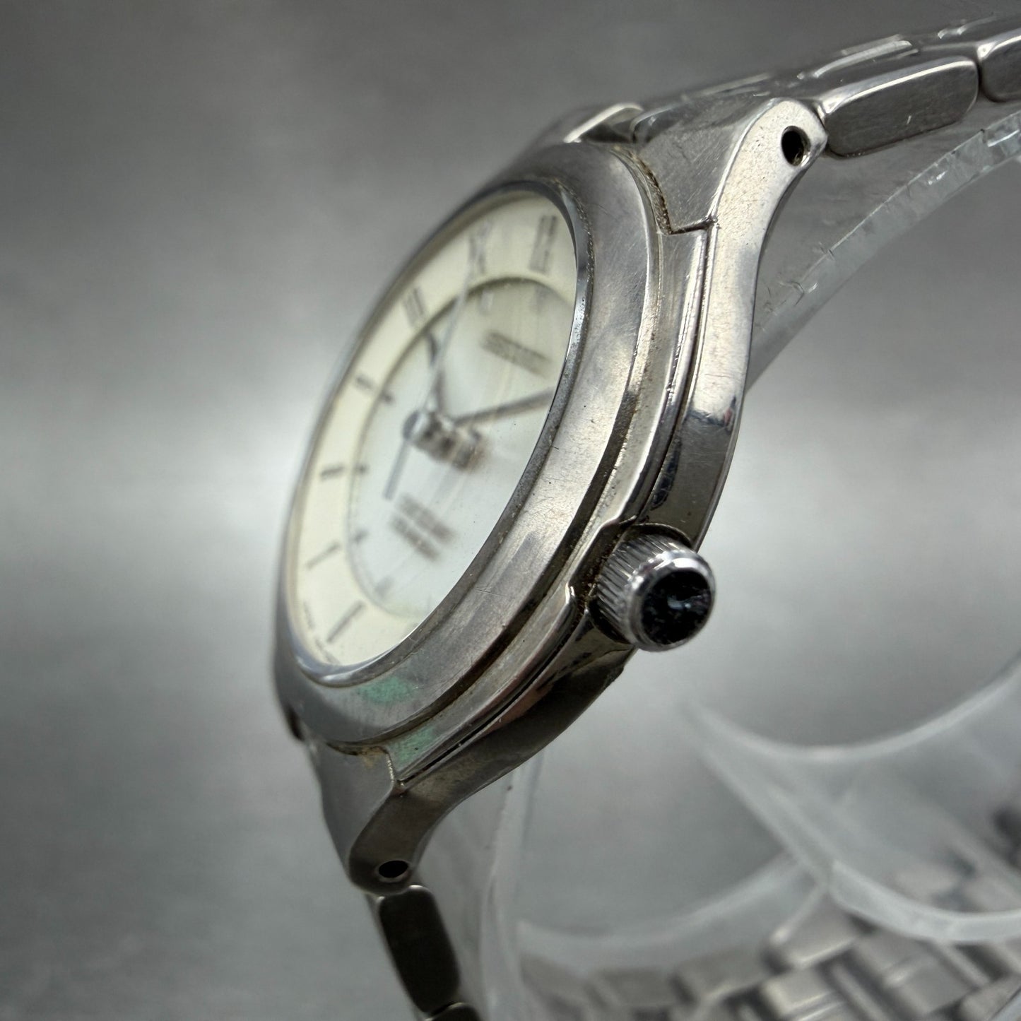 Seiko Exceline Watch Women 26mm White Dial Titanium Round 4J41-0140 New Battery2
