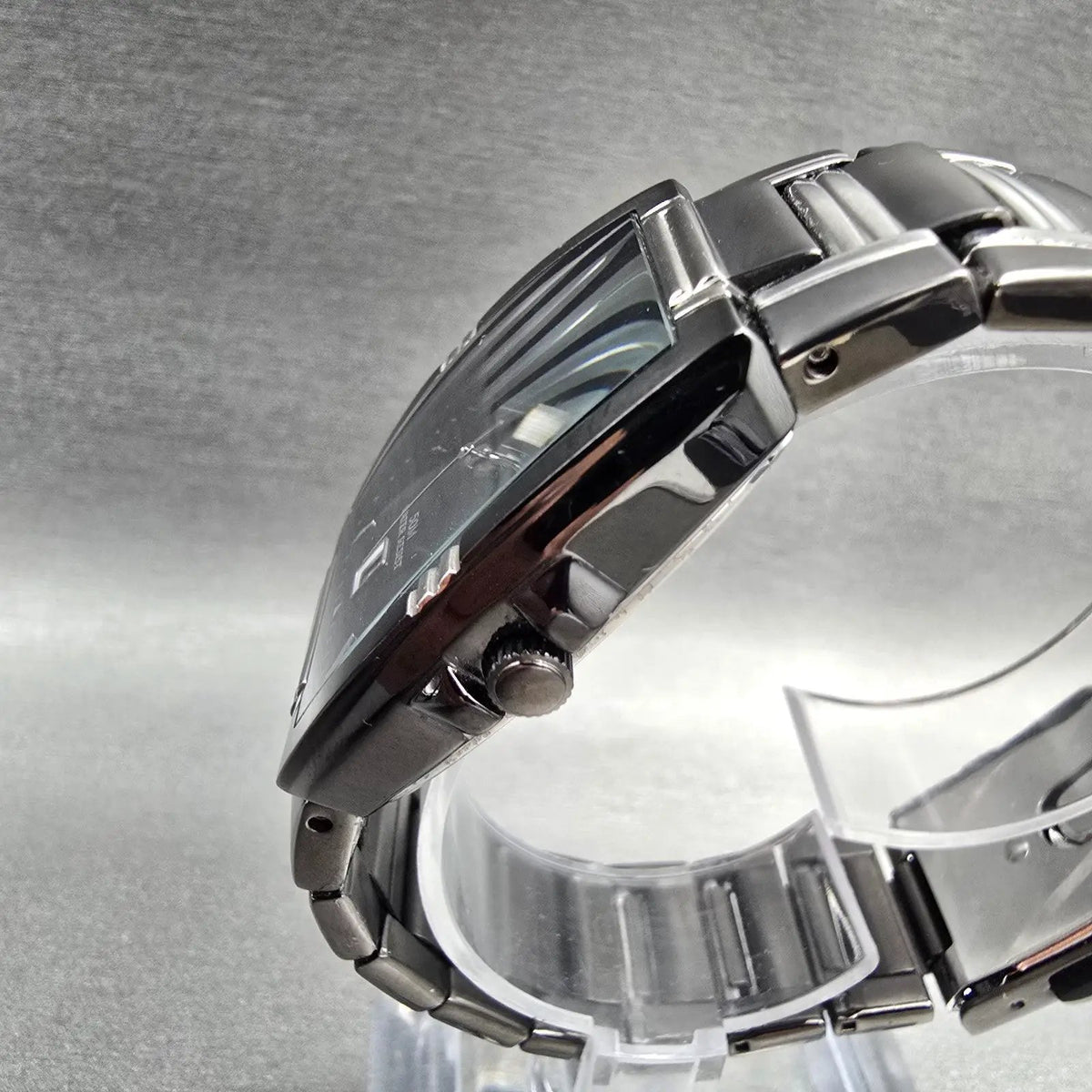 Seiko Pulsar Watch Men 30mm Black Dial Two Tone Date VJ32-X059 New Battery2