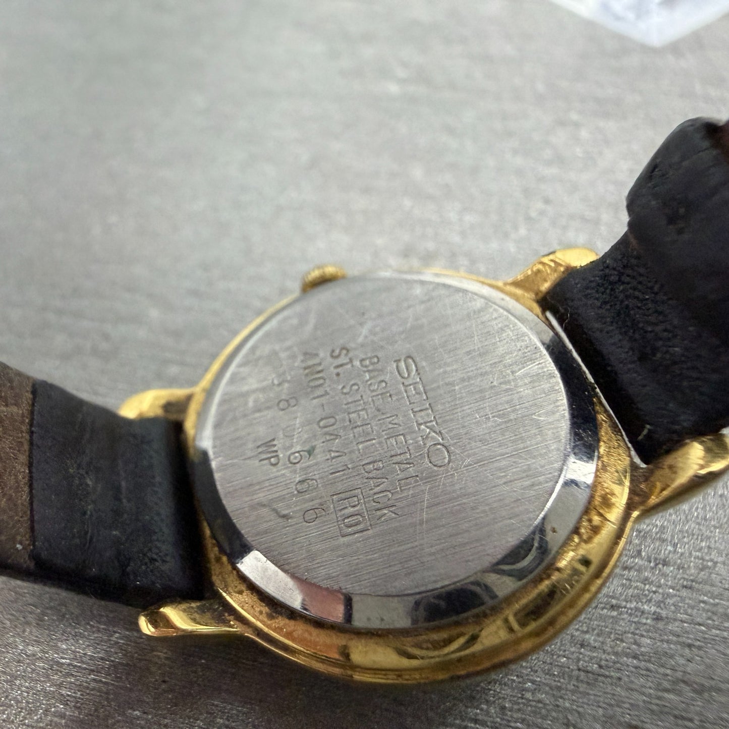 Seiko Watch Women 22mm White Dial Gold Tone Round 4N01-0441 New Battery Vintage9