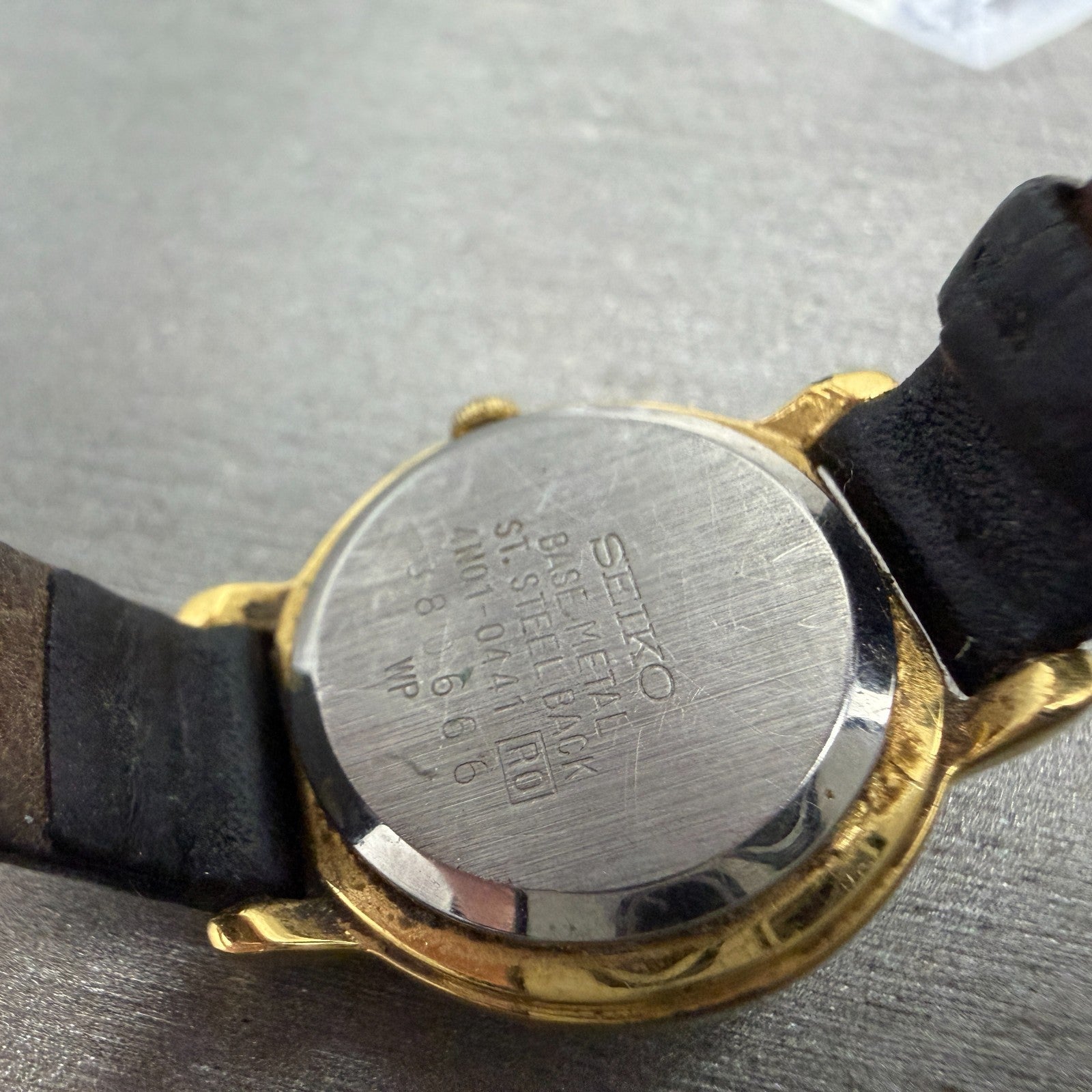 Seiko Watch Women 22mm White Dial Gold Tone Round 4N01-0441 New Battery Vintage9