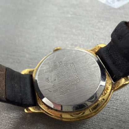 Seiko Watch Women 22mm White Dial Gold Tone Round 4N01-0441 New Battery Vintage9
