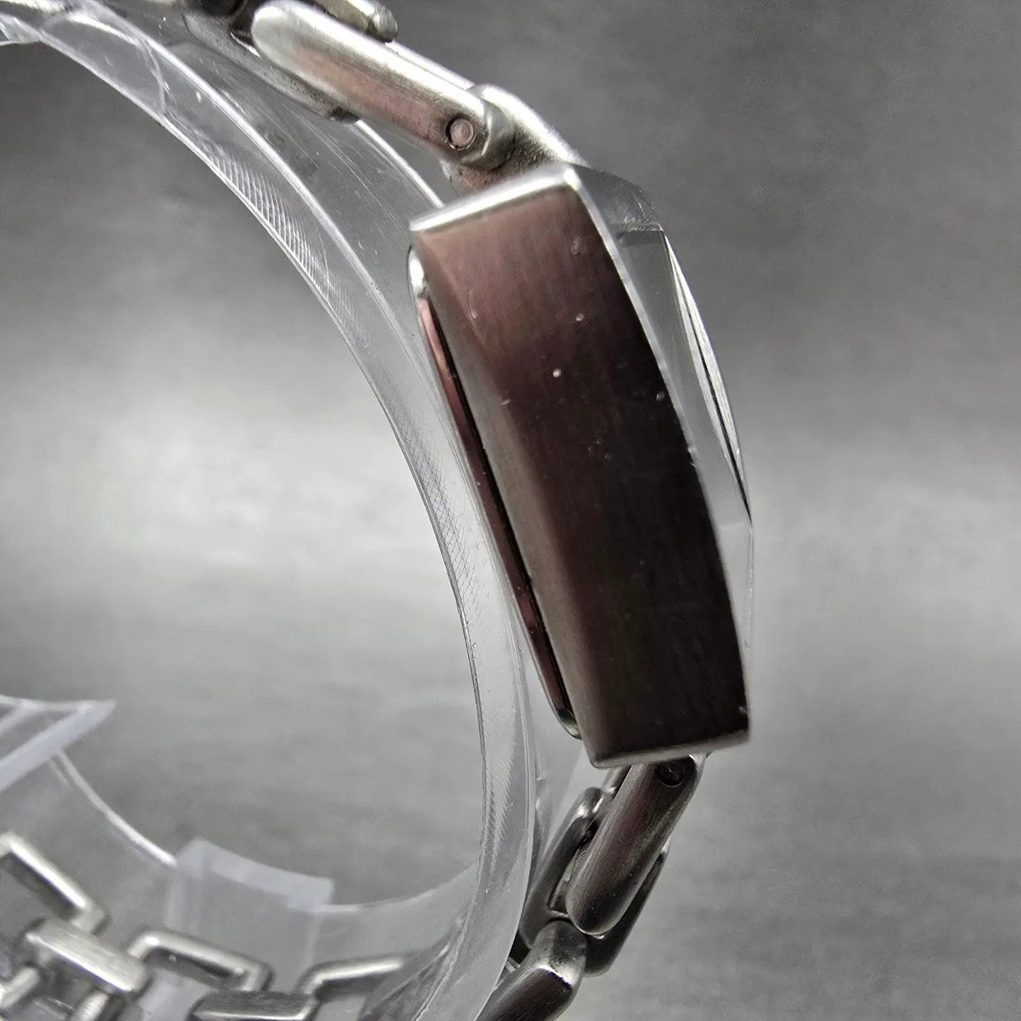 Nixon The Charm Watch Women 19mm Black Dial Silver Tone Square New Battery3
