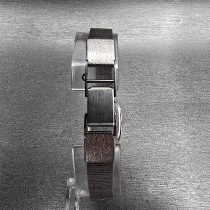 Seiko Watch Women 18mm Silver Dial Silver Tone Rectangle 2320-6349 New Battery7