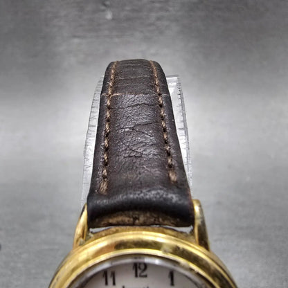 Citizen Vega Junction Watch Women 24mm White Dial Gold Tone 5K30-409418 New Batt4