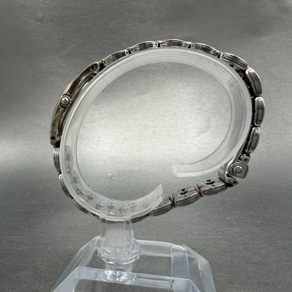 Seiko Watch Women 20mm White Dial Two Tone Oval 1n00-6F80 New Battery Vintage 4F6