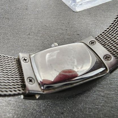 Skagen Watch Women 16mm MOP Dial Silver Tone Rectangle 271SSSPMPD New battery