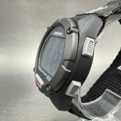 Timex Expedition Watch Men 41mm Digital Silver Black Red Alarm Chrono New Batt2