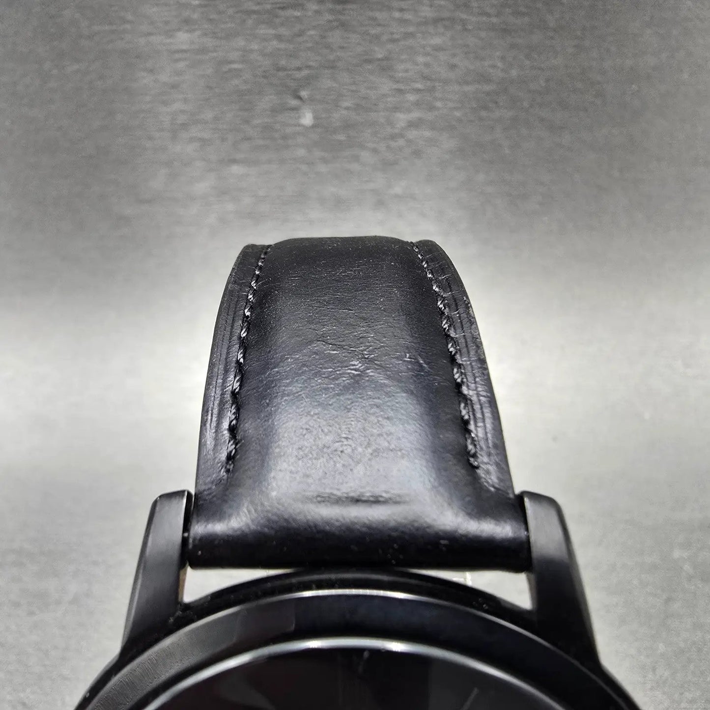 Fossil Watch Men 44mm Black Dial Black Tone Round Small Seconds FS5447 New Batt4