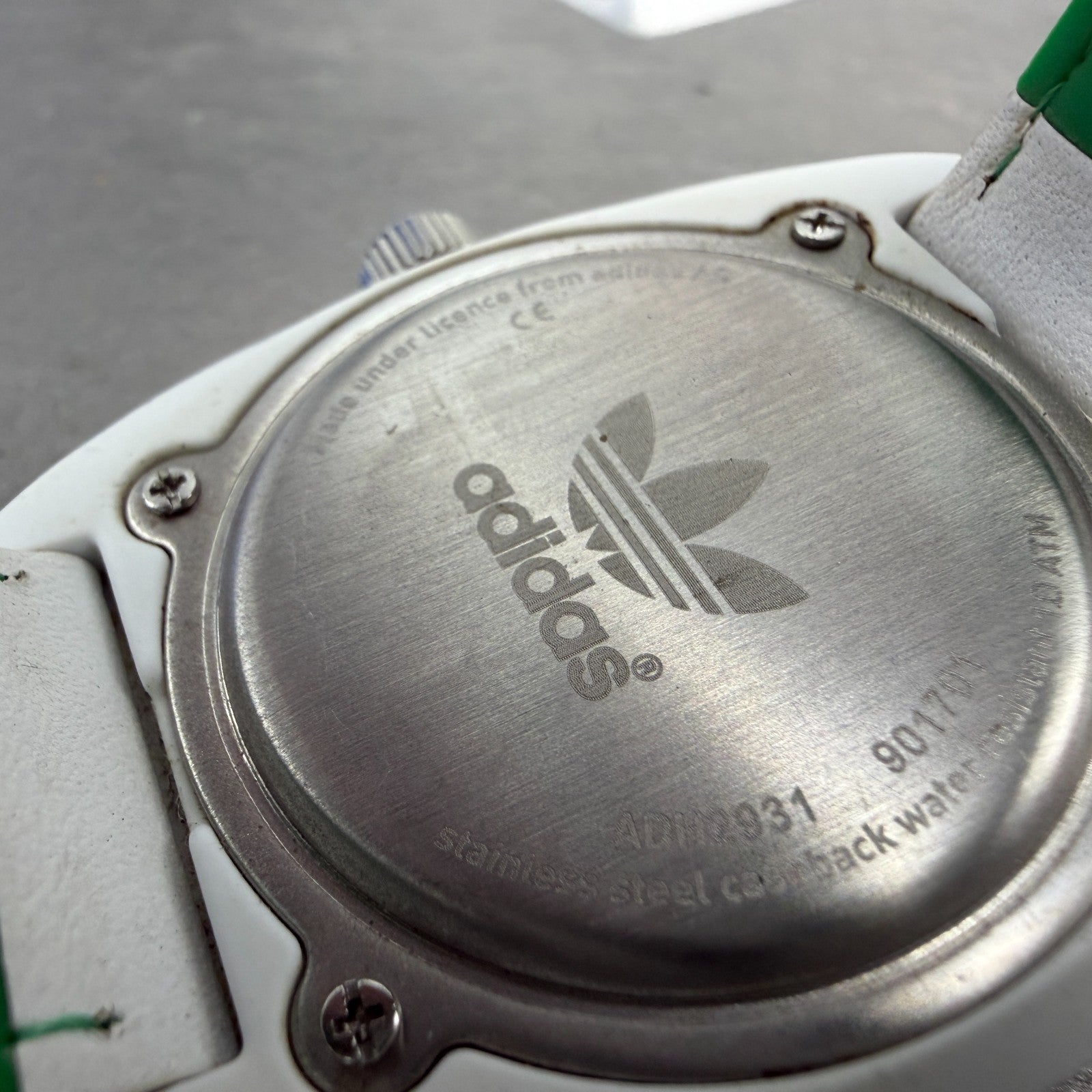 Adidas Stan Smith watch Men 45mm White Dial White Tone Round ADH2931 New battery9