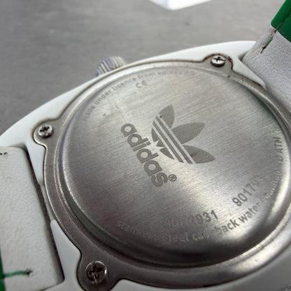 Adidas Stan Smith watch Men 45mm White Dial White Tone Round ADH2931 New battery9