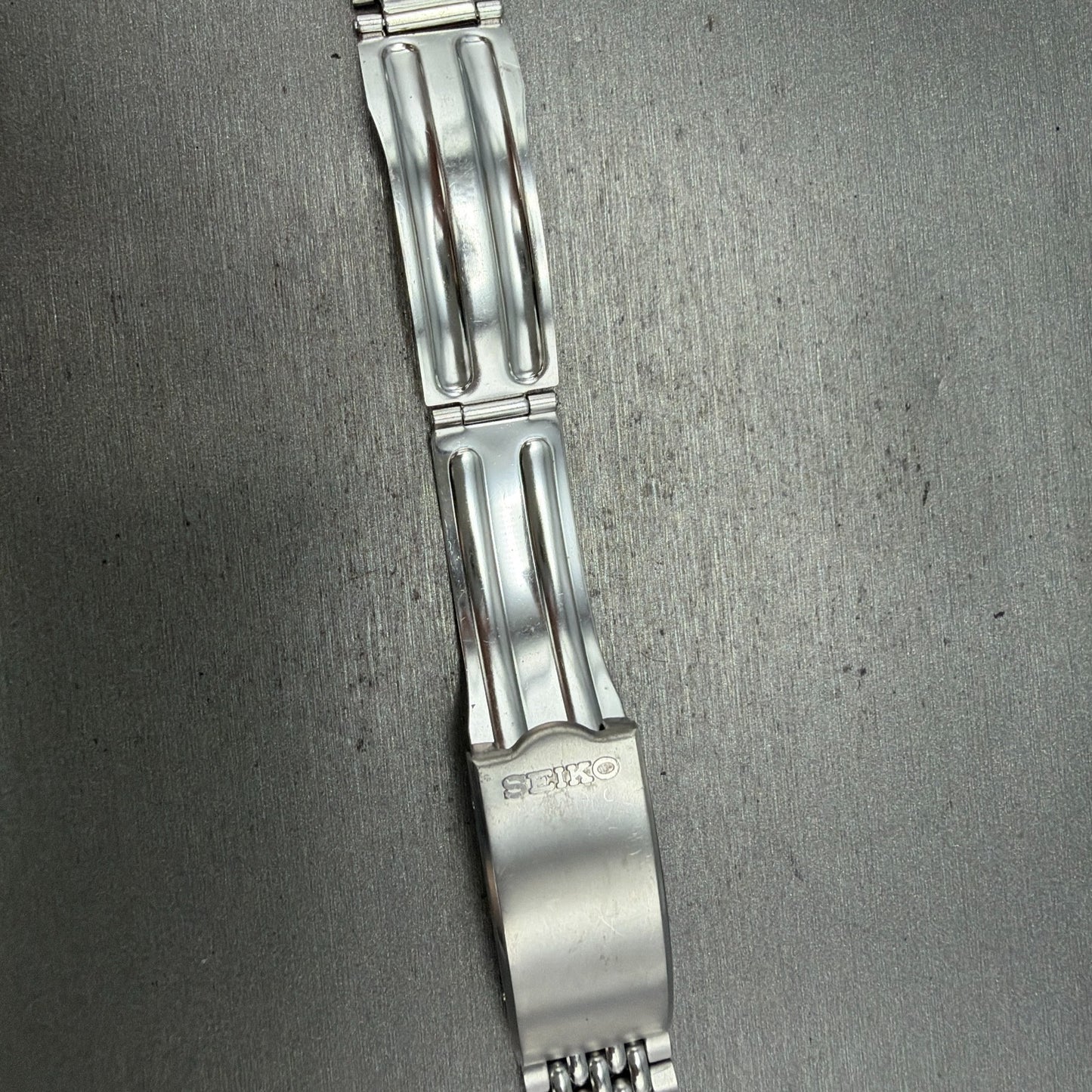 Seiko Beads Of Rice Bracelet 18mm Stainless Steel Japan Vintage NO ENDLINKS14