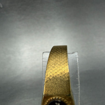 Seiko Tank Watch Women 13mm Brown Dial Gold Tone Oval 1320-5279 New Battery4