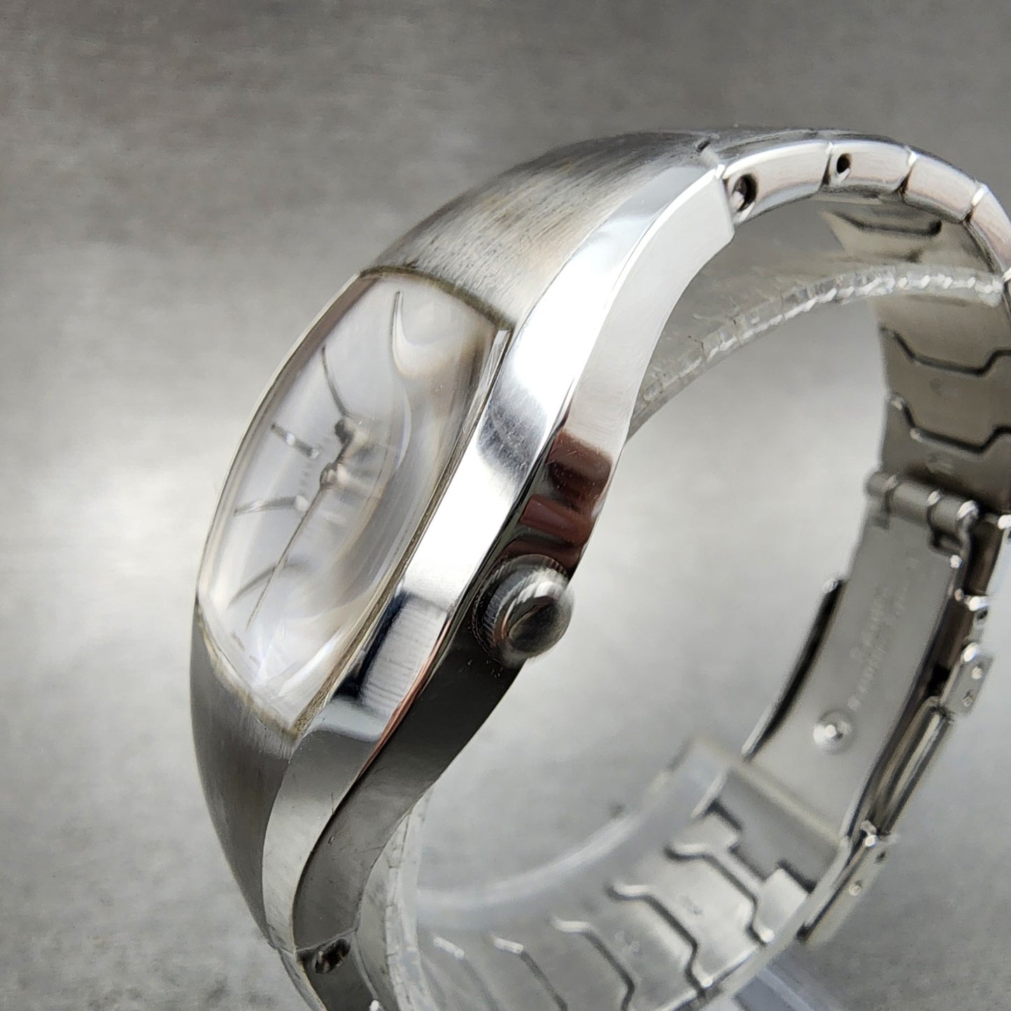 Seiko Watch Women 24mm Silver Dial Silver Tone Round 4n215460 New Battery2