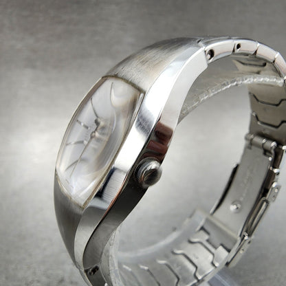 Seiko Watch Women 24mm Silver Dial Silver Tone Round 4n215460 New Battery2