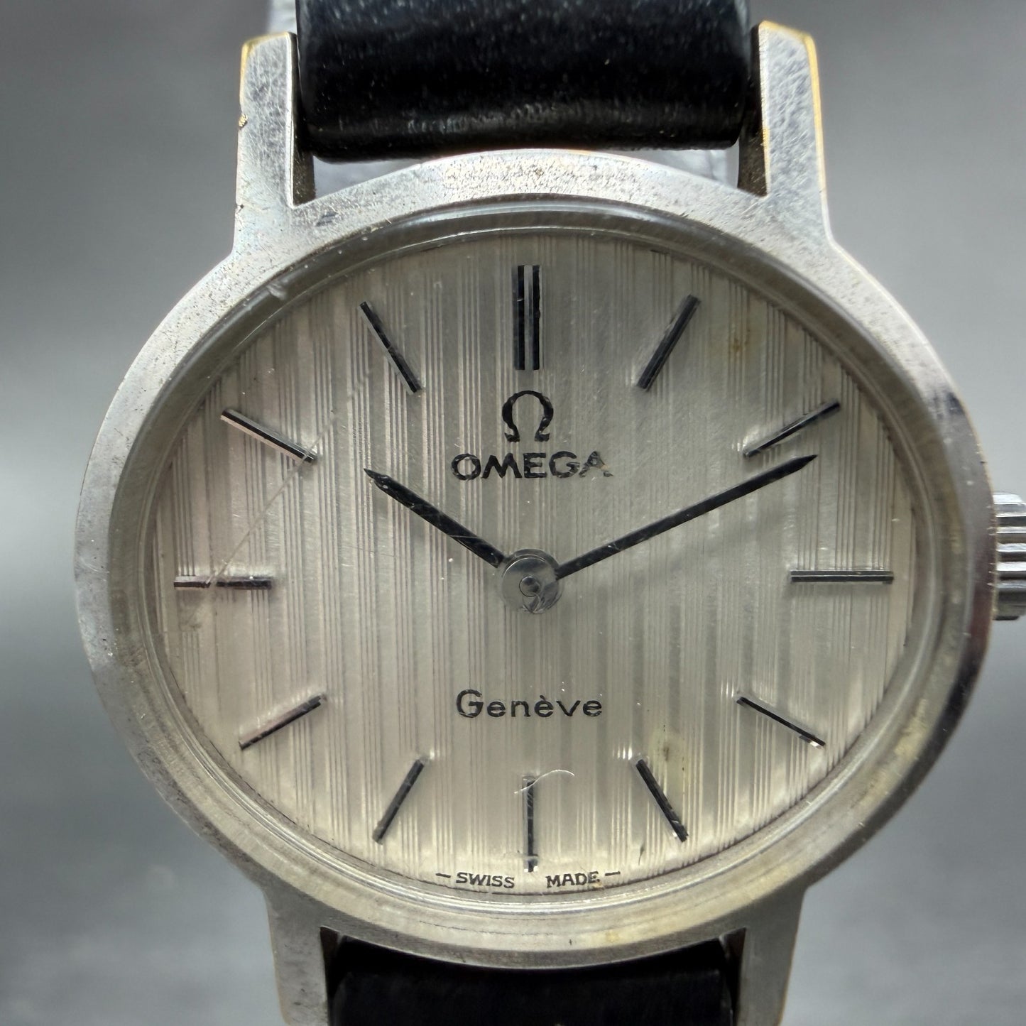 Omega Geneve Watch Women 23mm White Dial White Gold Plated 511.9412 Cal620 PARTS2