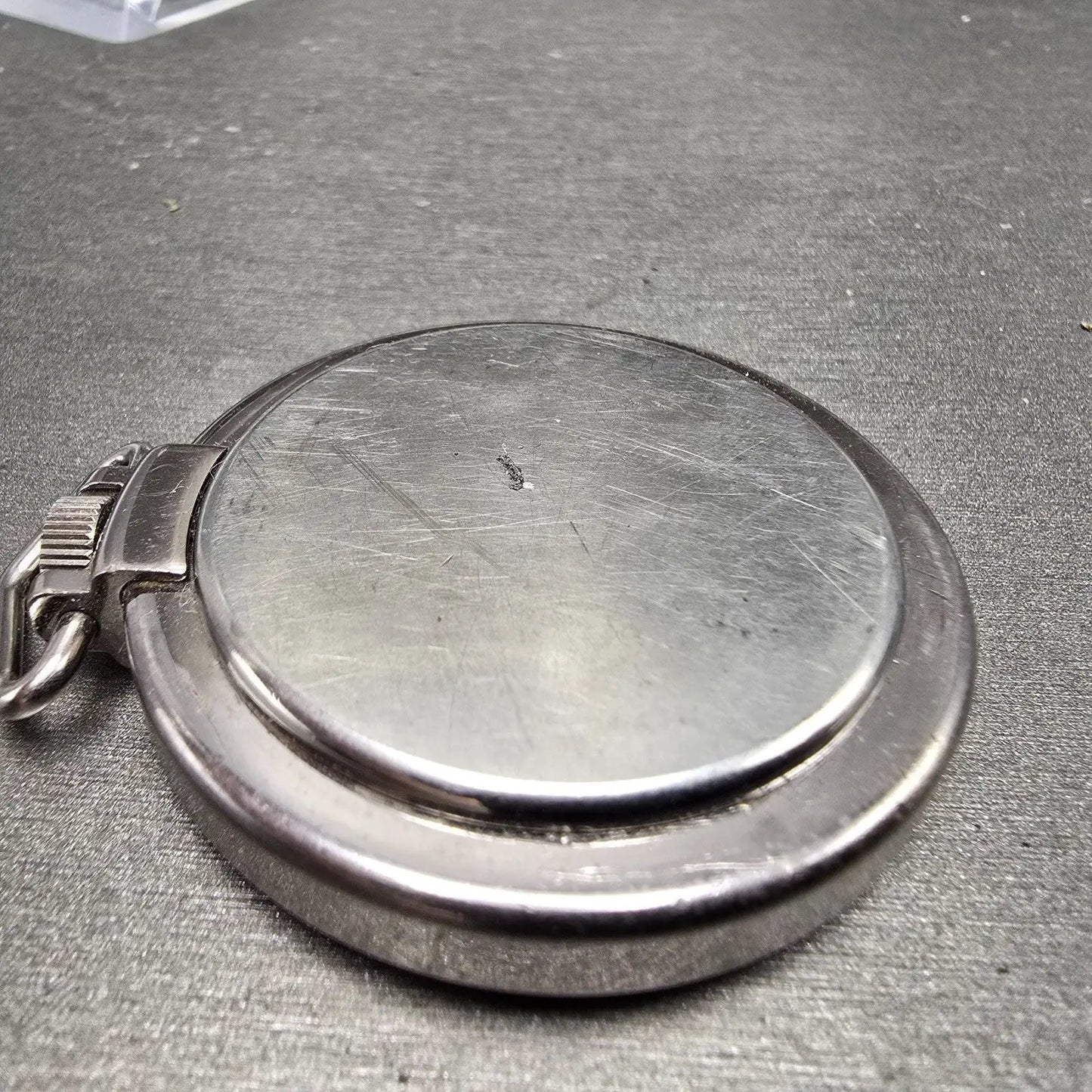 Victorinox Swiss Army Pocket Watch Men 48mm White Dial Silver Tone Round PARTS8