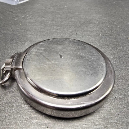 Victorinox Swiss Army Pocket Watch Men 48mm White Dial Silver Tone Round PARTS8