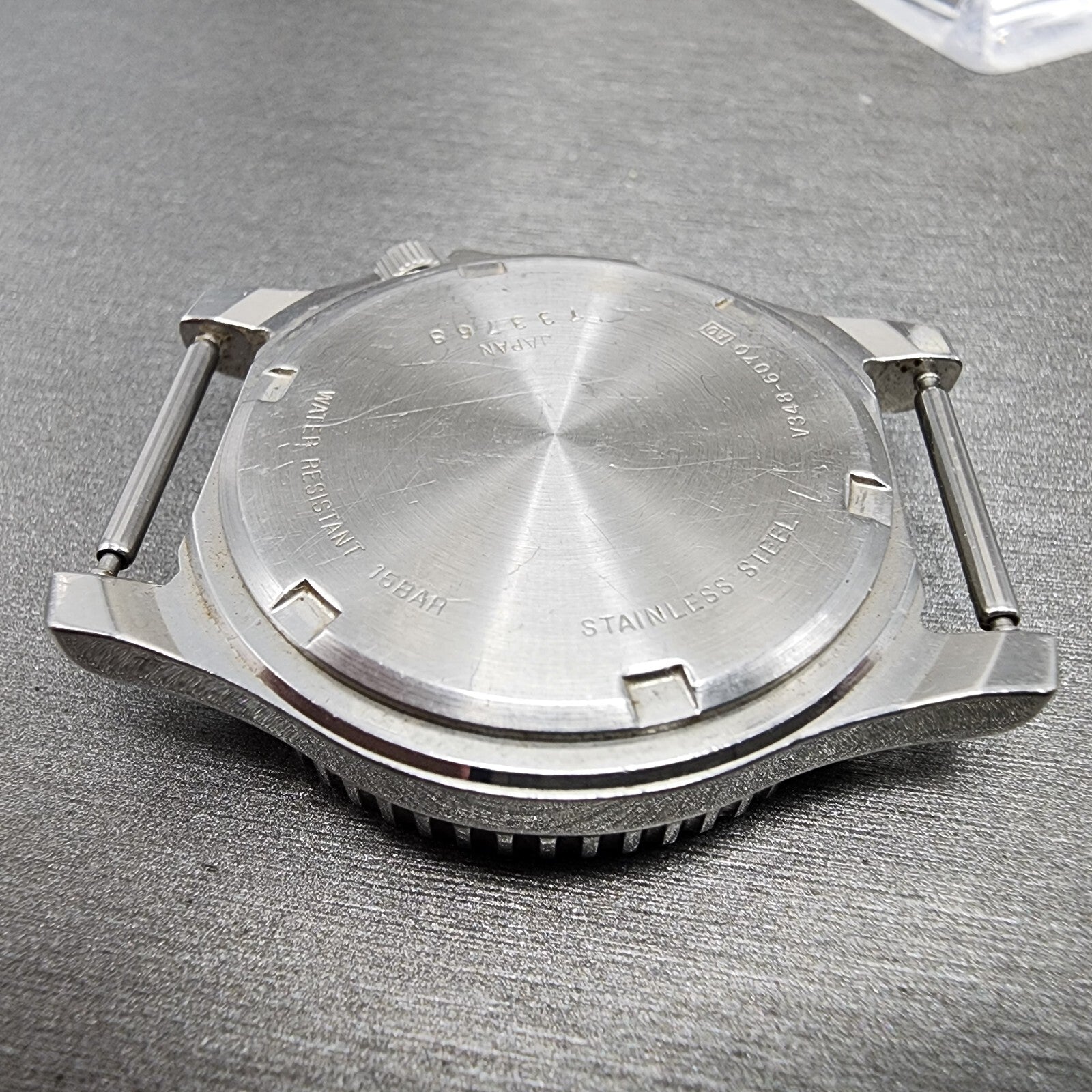 Seiko ALBA Dive Watch Men 36mm Orange Dial Silver Tone Daydate READ! New Battery7