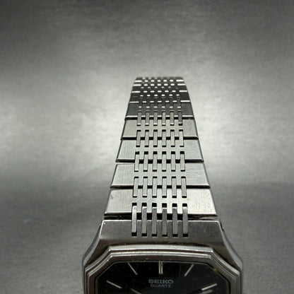 Seiko Tank Watch Men 31mm Blue Dial Silver Tone Octagon 6030-5080 New Battery4