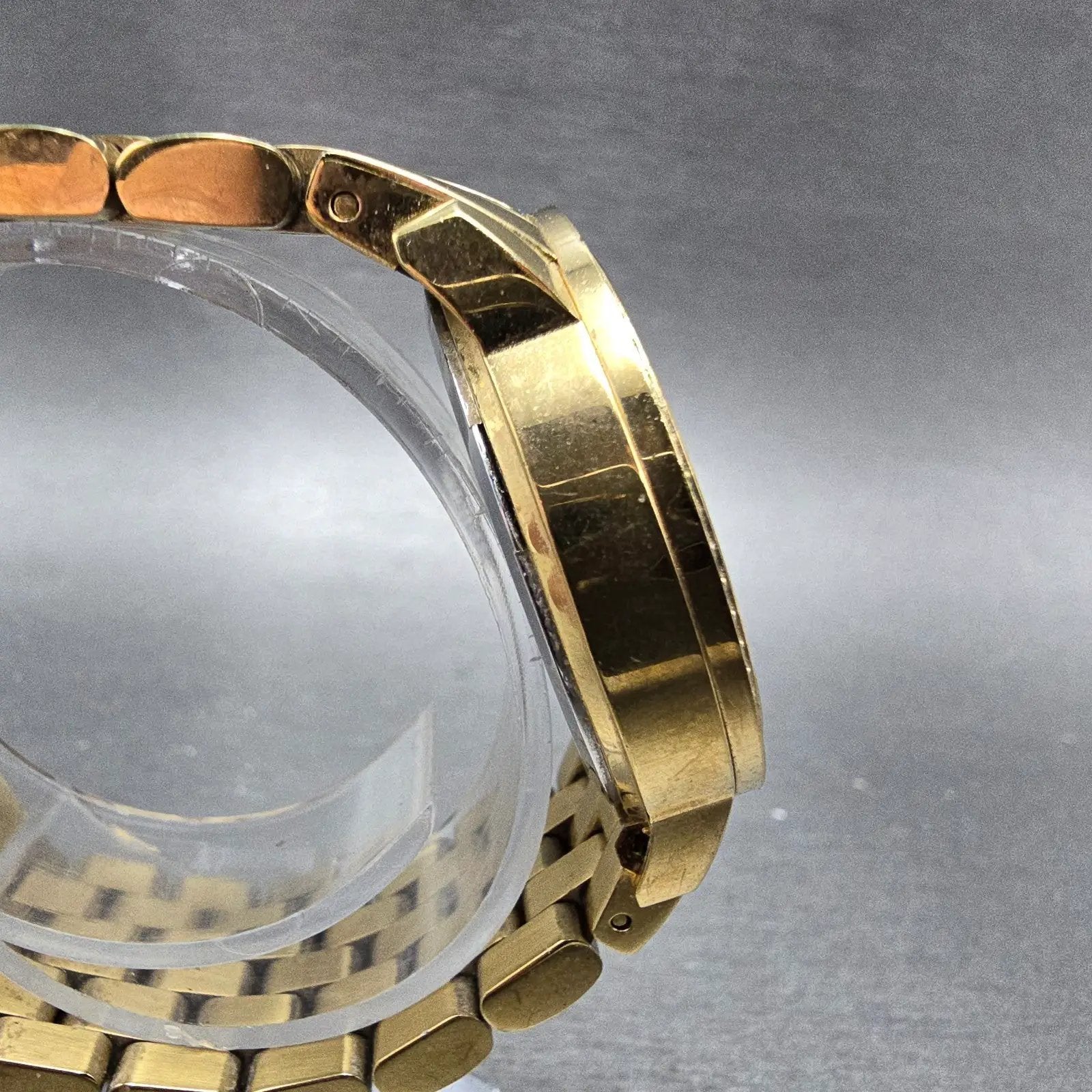 Michael Kors Nini Watch Women 35mm White Dial Gold Tone MK-3214 New Battery3
