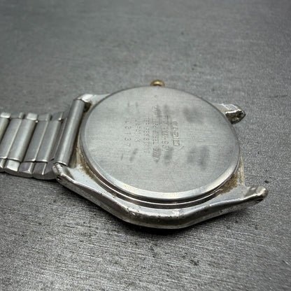 Caasio Rookie Moonphase Watch Men 34mm White Dial Silver Tone RKM-951 PARTS13