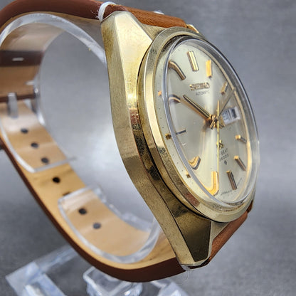 Grand Seiko Watch Men 37mm Gold Dial Gold Plated Daydate 61468000 Automatic3