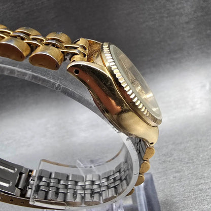 Citizen CQ Watch Women 25mm Champagne Dial Gold Tone Daydate 2000-201566 New Bat3