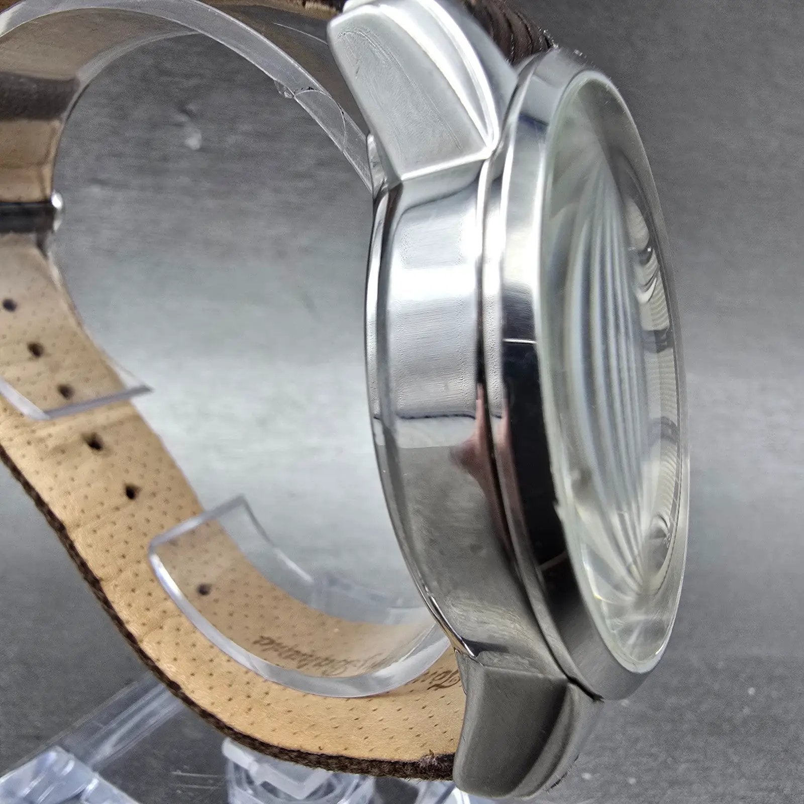 Tommy Bahama Panama-Crono Watch Men 42mm Cream Dial Steel Date TB1137 New Batt3