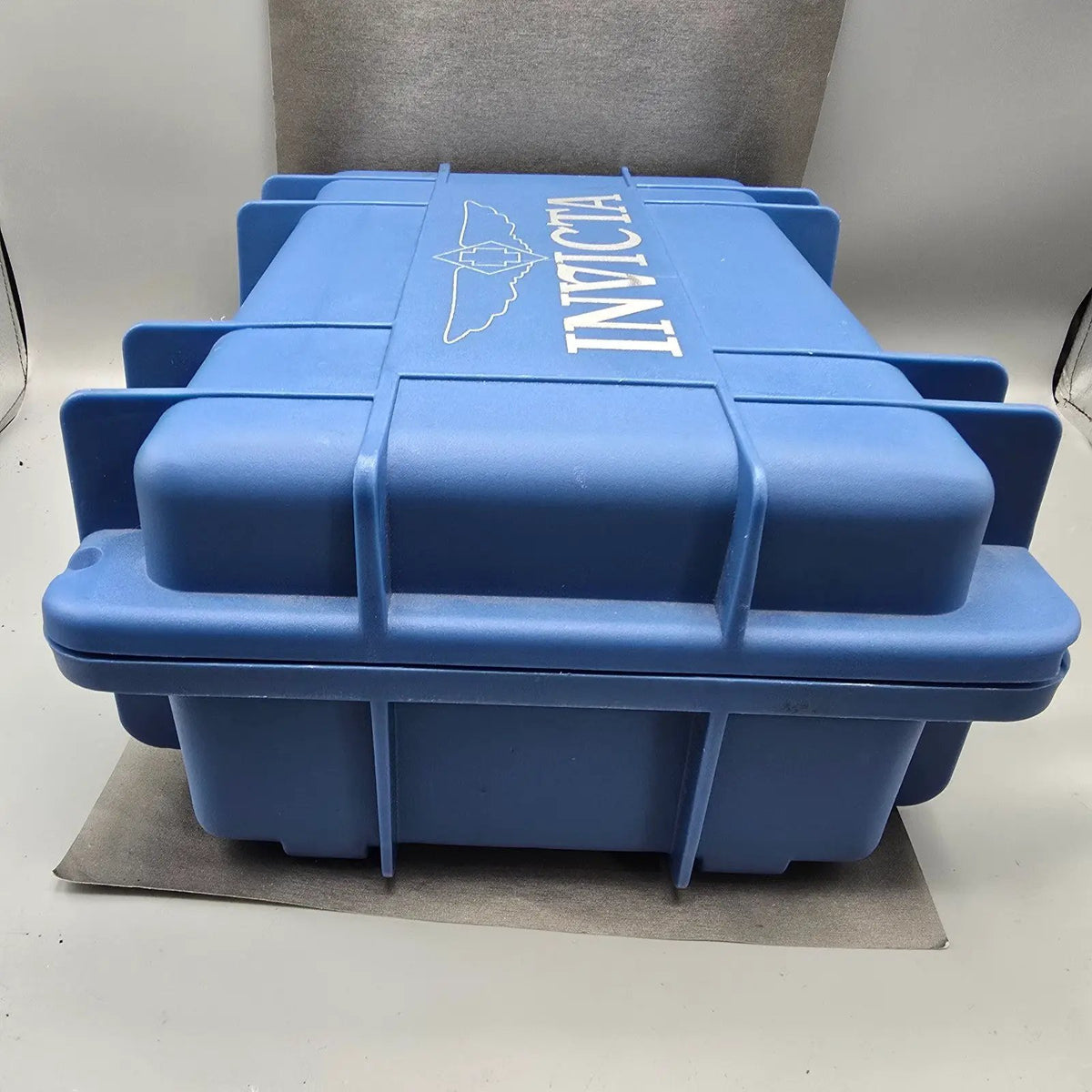 Invicta 8 Slot Watch Case Hard Blue Plastic Foam insert Handle Cary Case7