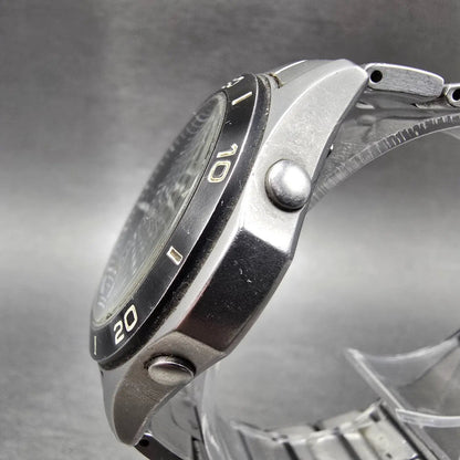 Casio Overland Watch Men 42mm Black Dial Steel Date Solar Round OVW-110 READ!!!J3