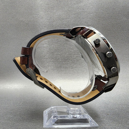 Diesel Mr Daddy 2.0 Watch Men 57mm Blue Dial Gray Tone Round DZ 7314 New Battery8