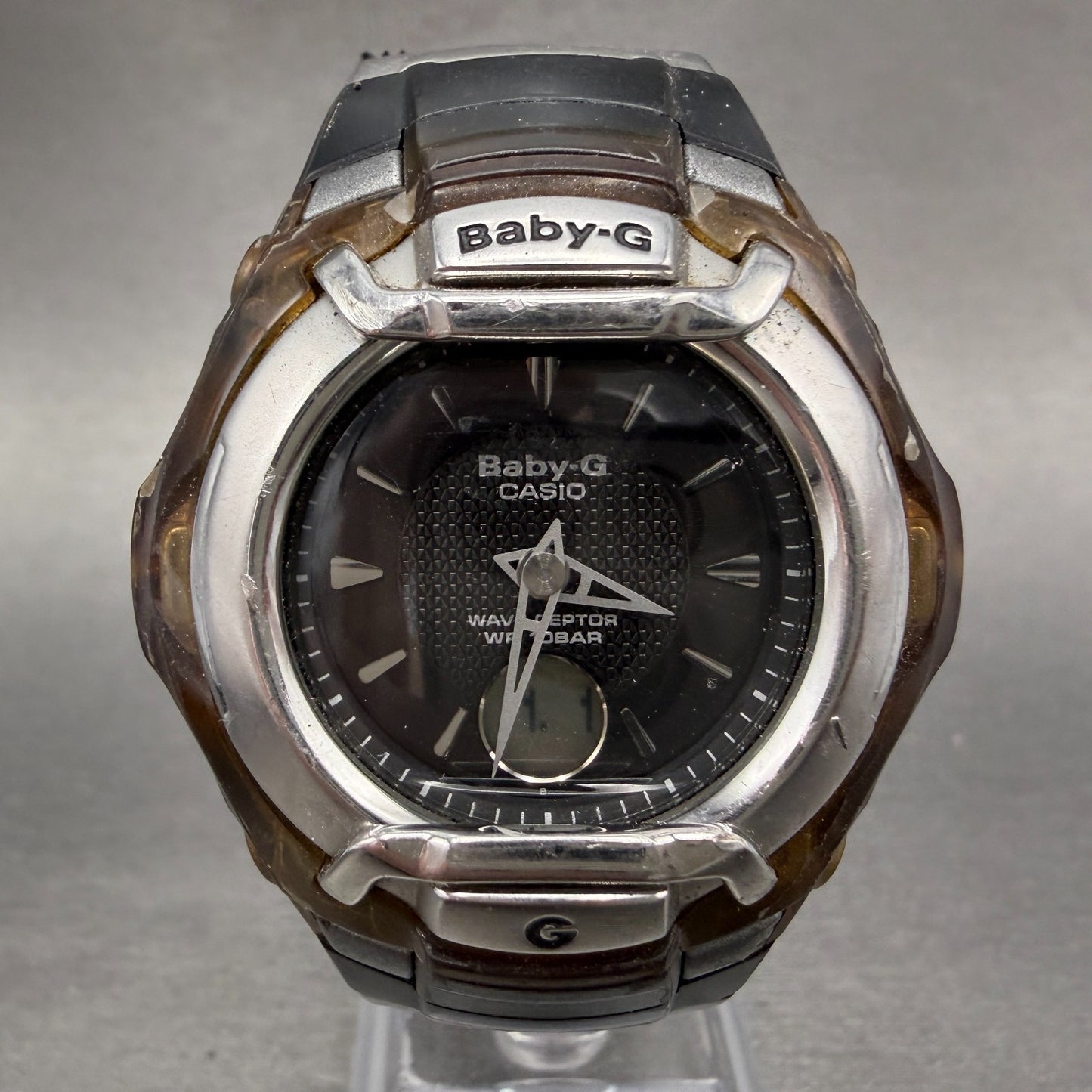 Casio Baby-G BGT-3010L Watch Women 42mm Black Dial Clear Alarm Chrono New batt0