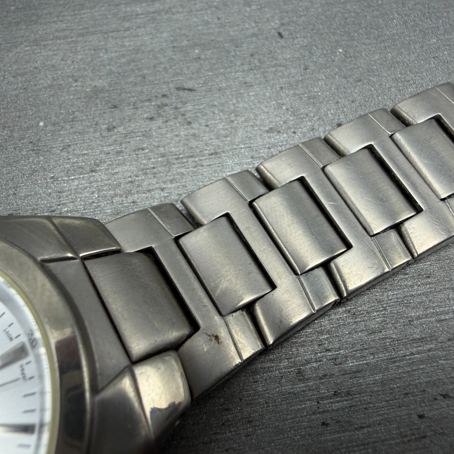 Casio Lineage Titanium Watch Men 38mm Silver Dial Daydate LIN-171J READ!! Newbat6