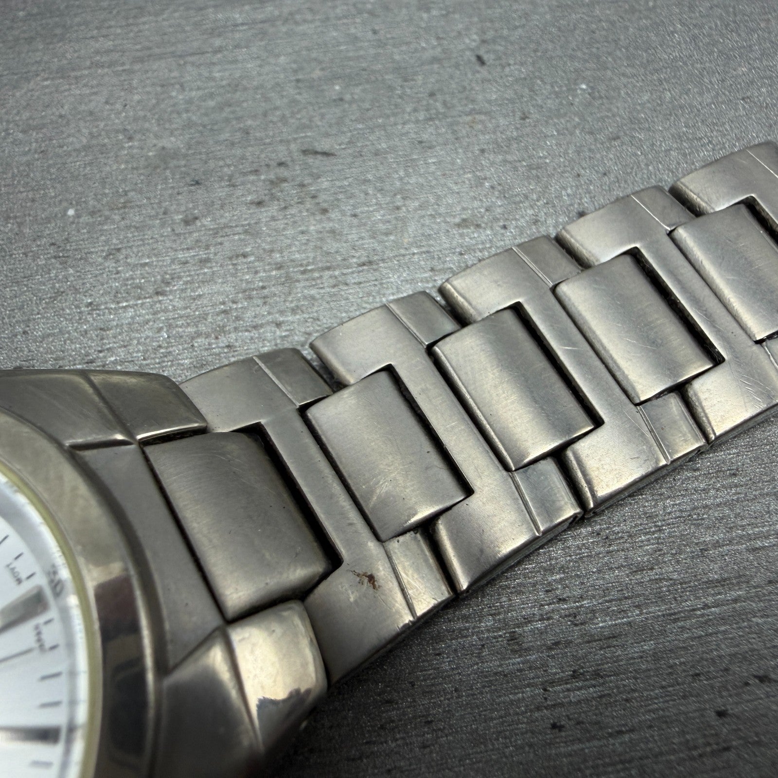 Casio Lineage Titanium Watch Men 38mm Silver Dial Daydate LIN-171J READ!! Newbat6