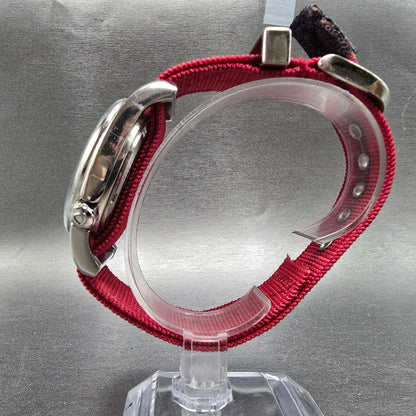 Bertucci A-2T Rosso Corsa Watch Men 40mm Red Dial Titanium Round New battery7