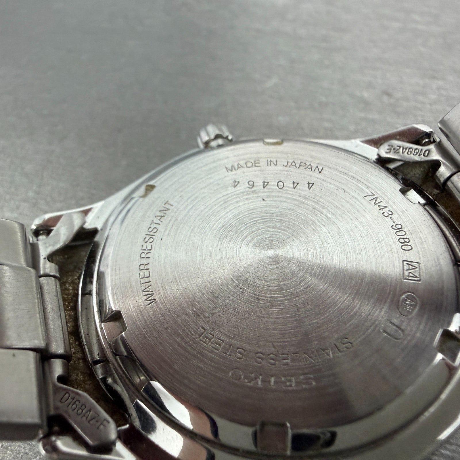 Seiko Watch Men 37mm White Dial Silver Tone Daydate Round 7N43-9080 New BatteryG9