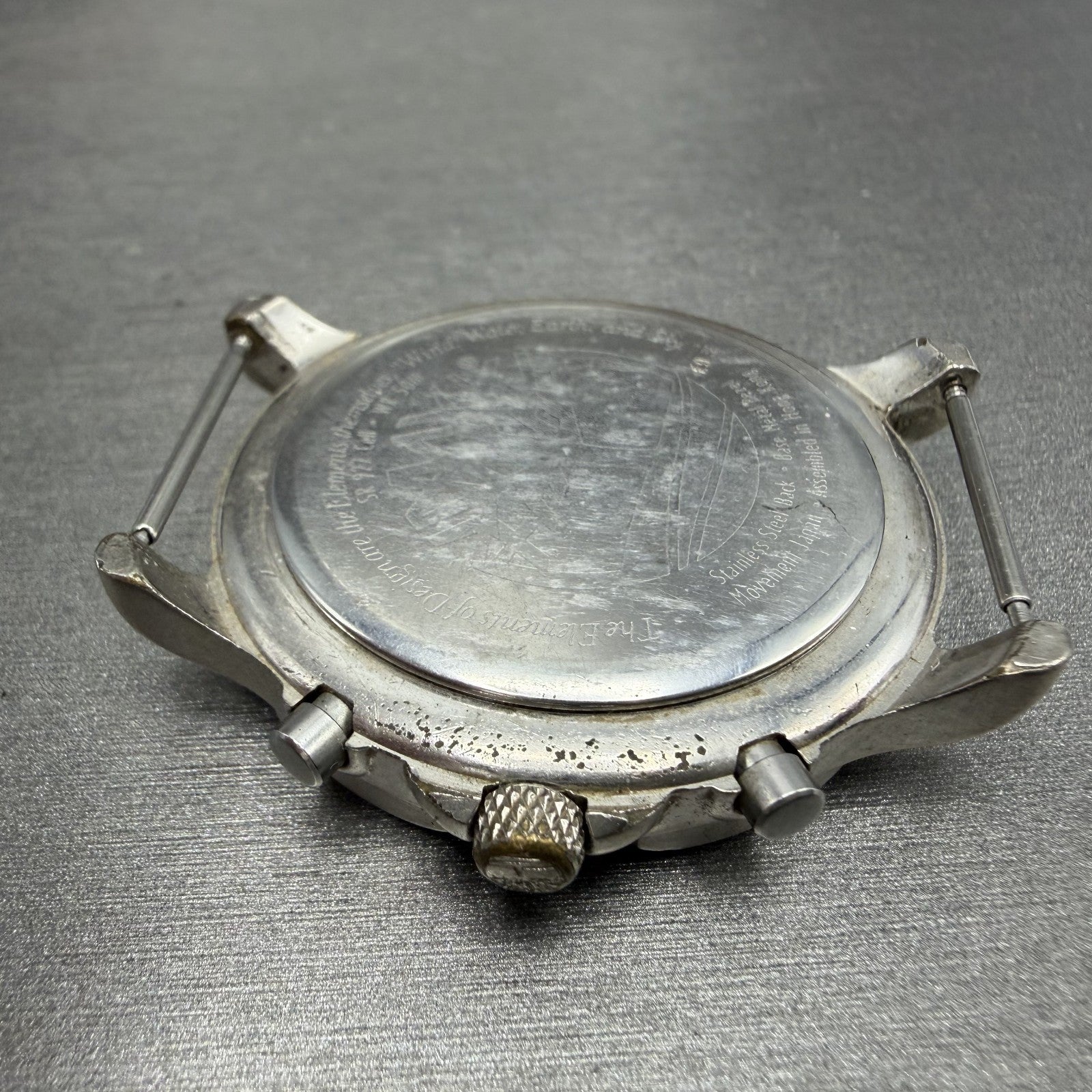 Timberland Chronograph Watch Men 41mm Gray Dial Silver Tone Round New Battery8