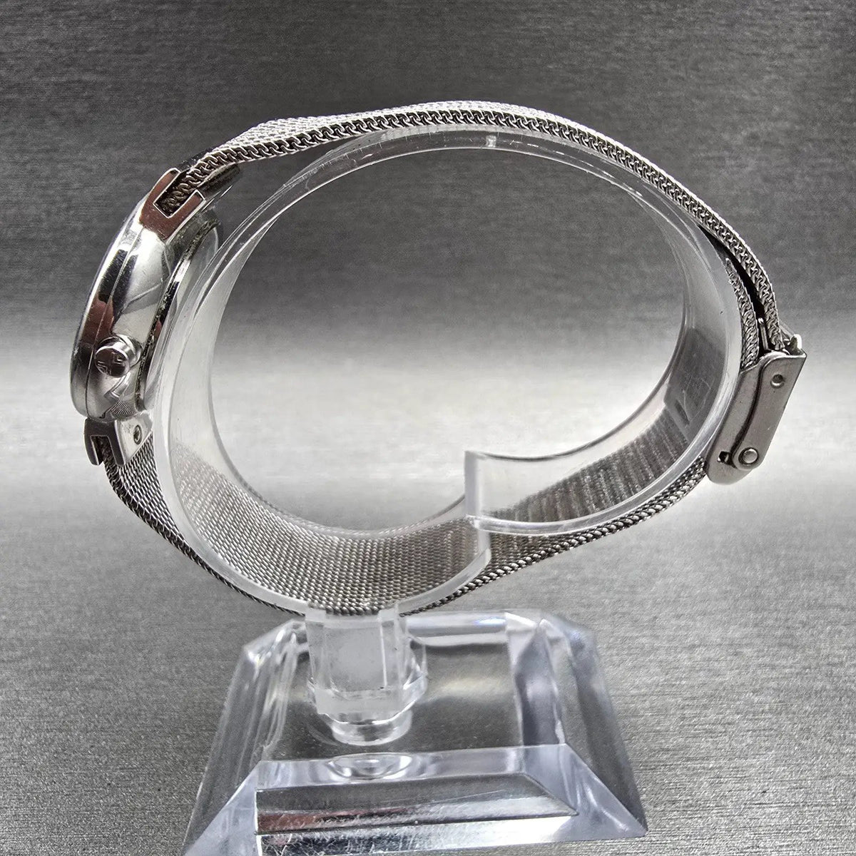 Skagen Watch Women 26mm Silver Dial Silver Tone Date Round 355SSS1 New Battery J6