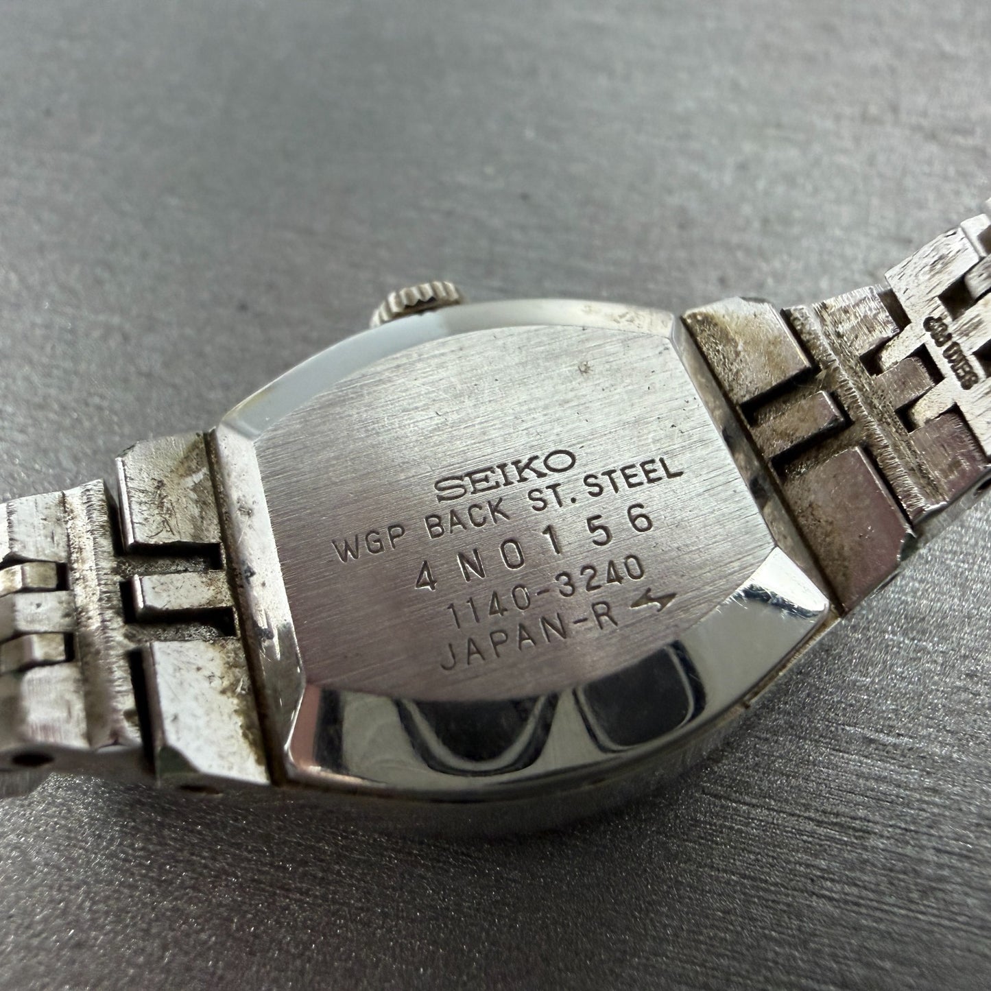 Seiko Special Watch Women 20mm Green Dial Silver Tone Manual 1140-3240 Runs VTG9