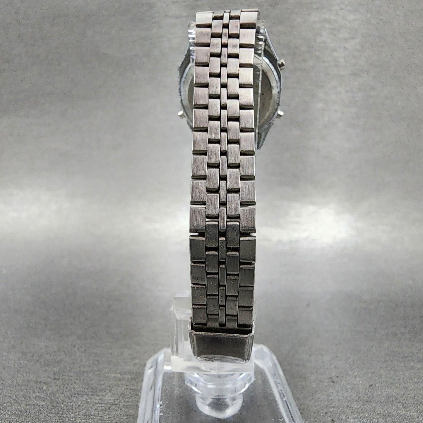 Seiko ALBA Digital Watch Women 24mm Digital Silver Tone Octagon New Battery7